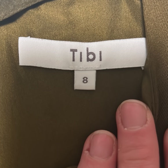 Olive green Tibi dress - Picture 3 of 5